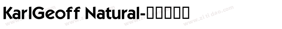 KarlGeoff Natural字体转换